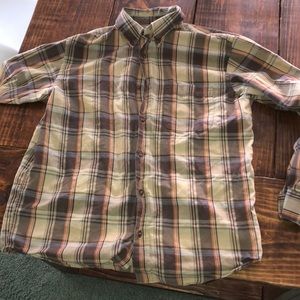 Eddie Bauer plaid button down